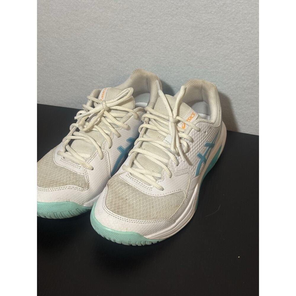 ASICS Women’s Gel-Dedicate 8 Size 8.5 Wht & Blu - Picture 2 of 8
